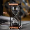 Decorative Objects Figurines 30 Minute 7 Colour Premium Large Hourglass Metal Timer Home Dining Room Kitchen Decoration Sand Clock Creative Crafts and Gifts 230721