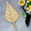 プレート木製サービングトレイデコレーション寿司チーズボードディナープレート葉のアフタヌーンティー