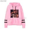 Kvinnors hoodies mode kvinnor punk vinterkläder kpop sudaderas streetwear tröja gotiska rosa vita huva droppe