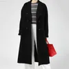 Women's Trench Coats 2023 Autumn Women Coat Solid Color Double Breasted Mid-Length With Belt Overcoat Winter Loose Casual Plus Size Female Outwear L230724