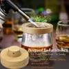 Bar Tools Cocktail Whiskey Smoker Kit with 8 Different Flavor Fruit Natural Wood Shavings for Drinks Kitchen Bar Accessories Tools