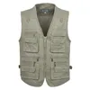 Men's Vests Male Cotton 6xl Sleeveless Waistcoat 16 Multi Summer Big Size With Casual Many Pograph Pockets 7xl Men Sale Vest Pocket