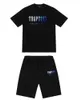 Mens Trapstar t Shirt Manga Curta Print Outfit Chenille Treino Black Cotton London Streetwear Motion current 658ess