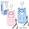 Porte-clés 130Db Alarme de sécurité personnelle Autodéfense Porte-clés avec lumières LED Sécurité d'urgence pour les femmes Safe Sound Drop Delivery Jewe Dhnfr