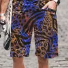 Men's Shorts Men/Women Leopard Print Summer Man Pattern Quick Dry Harajuku Funny Swimsuit Elastic Waist Mens Clothing Streetwear