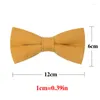 Bow Ties Candy Color Tie Classic Shirts Pre-tied Bowtie For Men Wedding Business Solid Butterfly Cravats