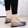 Kleid Schuhe Frauen Müßiggänger Patches Nähen Schuhe Frau Sommer Damen Wohnungen Weiche Bonbonfarben Echtes Leder Mokassins Müßiggänger Plus Größe L230724