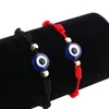 Handgefertigtes schwarzes rotes Schnur-Charm-Armband für Liebhaber, Schutz, Glücksbringer, Amulett, Freundschaft, Geflecht, Seil, Armband, Schmuck, Geschenk