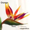 Decorative Flowers Retro Real Touch Large Bird Of Paradise Single Branch Artificial Flower For Home Party Wedding Decoration Fake