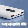 30000mAh Power Bank Caricatore rapido portatile Display digitale HD Carica batteria ausiliaria esterna per iPhone Huawei Xiaomi Travel L230619