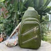 Solid PU Day Packs Dual Zippers Sling Backpack Borsa da donna all'aperto Borsa da viaggio sportiva a mani libere DOMIL2291