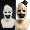 Joker Latex Mask Terrifier Art The Clown Cosplay Mask Horror полный лицевой шлем шлем Хэллоуин Костюмы маски аксессуары карнавальной вечеринки
