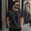 T-shirt da uomo 2023 T-shirt manica corta da uomo moda estiva Streetwear per uomo T-shirt oversize con stampa Energy Core Abbigliamento sportivo