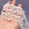 Boncuklar Doğal Yarı Değerli Taş 5-8mm Zarif Shiraishi Beyaz Yeşim Opal Akik Çakıl, Mücevher Yapma Diy Bilezik için Boncuklu