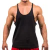 Mannen Tank Tops 2023 Stijl Jogger Gym Singlet Training Bodybuilding Top Vest Shirt Mouwloos Fitness Katoen Voor Mannen Groothandel 230724