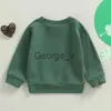 후드 땀 셔츠 20221209 Lioraitiin Kid Boys Girls St Patrick 's Day Shirts 긴 소매 둥근 목차 4 개의 잎 클로버 프린트 풀오버 탑 J230724