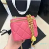 Diseñador -Bolso tipo cubo para mujer Bolso bandolera de moda para cosméticos Mini bolso clásico de color caramelo