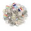 Akrylplast lucite akrylharts legering strass stora hål europeiska pärlor blandade färg för smycken gör diy hantverk 60 st/parti dhy56