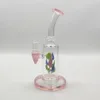 Kleurrijke 8 inch 14 mm bloemblaadje glazen bong Populaire hoogwaardige waterleidingen Perc glazen bong groothandel voor volwassenen