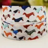 Organization 22mm 25mm 38mm 75mm Dog Cartoon Printed Grosgrain Ribbon Party Decoration 10 Yards Satin Ribbons