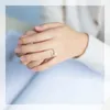 Cluster Rings MloveAcc Fashion 925 Sterling Silver Open Adjustable Ring Women Wedding Engagement Pearl Finger Bijoux Accessories