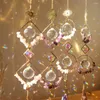 Garden Decorations Crystal Wind Chime Natural Stones Prisms Sun Light Catcher Windchimes Pendant Window Hanging Drop Ornaments Home Decor