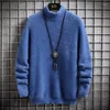 SWEATER SWEATERS MĘŻCZYZN 2023 Zima norka kaszmirowa kaszmirowe Casual O Neck Miękki ciepły sweter Autumn Mohair Pull