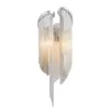 Appliques italiennes argent luxe LED chaîne abat-jour miroir lumière salle de bain chambre LOFT décor maison décoration