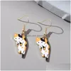 Charm Cartoon Petit Chat Kitty Boucle D'oreille En Métal Pour Les Femmes De Mode Belle Chaton Animal Mignon Simple Boucles D'oreilles Fête D'anniversaire Bijoux Drop Delivery