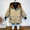 Pullover Children's Winter Clothing Outdoor Jacket Boy Hood Warm Children's Cotton Pad Windproof Autumn Baby Girl Coat Z230724