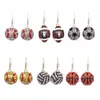 Diamant Sports Boucles d'oreilles Basketball Baseball Football Pendentif Boucles d'oreilles Clou d'oreille Fille Accessoires de mode