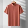 Men's T-skjortor Ankomstmode Super Large Summer Thin Business Casual Polo Scarless Short Sleeve T-shirt Plus Size Size XL-4XL5XL6XL7XL