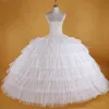 2019 Petticoats البيض فائق الكرة منتفخ منتفخة انزلاق أسفل الزفاف للبالغين فستان رسمي جديد كبير 7 أطواق طويلة الزفاف accessor266c