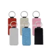 Key Rings Blank Leather Keychain Pet Supplies Thermal Transfer Sublimation Personality Chain Favor Girls Boys Ornament Keychains Gift Dhpby