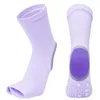 Men's Socks Mid Length Yoga Half Finger Split Women's Gym Anti Slip Heel Five Dance