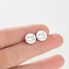 Aretes De tuerca pequeños, Luna, estrella, oreja, Percing, accesorios De Metal De acero inoxidable para niña, Aretes De Mujer