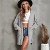 Women's Jackets Women Casual Coat Fashion Autumn Winter Cardigan Ladies Long Sleeve Loose Solid Color Coat Pocket Hooded Windbreaker L230724