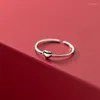 Cluster Ringen La Monada Maat 51-58mm Hart 925 Sterling Zilver Voor Vrouwen Eenvoudige Vinger Trouwring fijne Jewerly