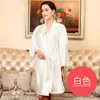 Indumenti da notte da donna Abiti estivi da donna Pigiama maniche corte Spacco laterale Homewear Abbigliamento da notte femminile Abito da sposa in tessuto di seta