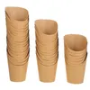 Flatware Sets 50 Pcs Chip Cup Disposable Dessert Cups Egg Puffs Fries Multipurpose Holders French Rack Fry Holding Paper