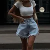 Shorts pour femmes Été 2023 Simple Trendy All-match Slim Fit Flared Denim Y2K Vêtements Vestidos