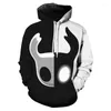 Sudaderas con capucha para mujer juego Hollow Knight Harajuku mujeres hombres 3D manga larga pareja sudadera pulóver Cosplay de gran tamaño niños niñas sudadera con capucha