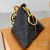 2023-Mini Wallets Designer Bag Cute Wallet Coin Purse Fashion Women Keychain Artistic Charms Pendant PU Leather Purses 4 Colors