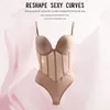 Femmes Shapers Corset Grande Taille Sous-Vêtements Rétractés Serrés Robe De Soirée De Mariage Dos Nu Shapewear Sexy Body Shapers Sling Body 230720