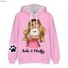 2022 Hot Rebekah Wings Merch Beki Fluffy 3D Hoodie Långärmad kvinnor Män hoodie Harajuku Streetwear Kids Pullover Kai L230625