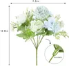 Kwiaty dekoracyjne Wysokiej jakości sztuczny płótno kwiat tekstylny jedwabny bukiet realistyczny aranżacja