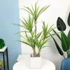 Objets décoratifs Figurines 34.64 pouces Arbre Tropical Grandes Plantes Artificielles Faux Dracaena En Pot En Plastique Feuilles De Palmier GreenAir Plante Pour La Maison Jardin Décor L230724