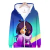 Sweatshirts Aphmau Merch Sweat à capuche Zipper Flamme Violet et Rouge Veste d'impression 3D Manteau Femmes et hommes Streetwear Vêtements Kaii Kids Tops L230625