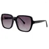 Occhiali da sole Retro Oversize Square Female Classic Pink Series Big Frame Trend Luxury High-End Designer Glasses