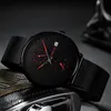 2022NEW CRRJU Fashion Mens Watches Top Brand Luxury Quartz Watch Men Casual Slim Mesh Steel Waterproof Sport Watch Relogio Masculi255q